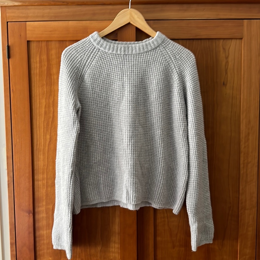 Jennie Kayne Waffle Knit Cashmere Sweater